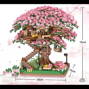 New Mini Japanese Sakura Tree House Legos